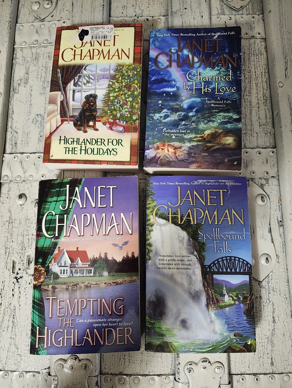 Janet Chapman Romance Paperback Book Set(4)
